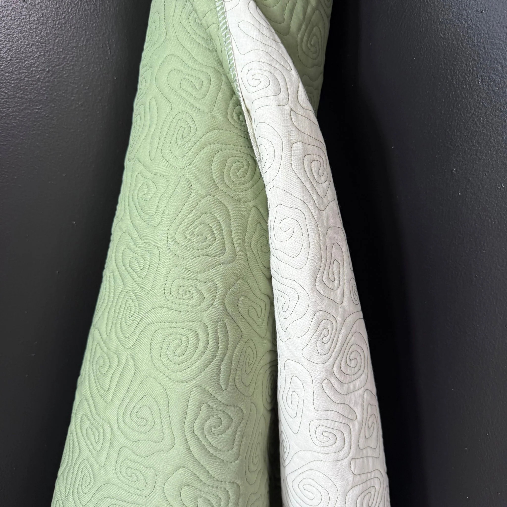 Uzumaki Stitch Quilted - Japanese Import - Sage