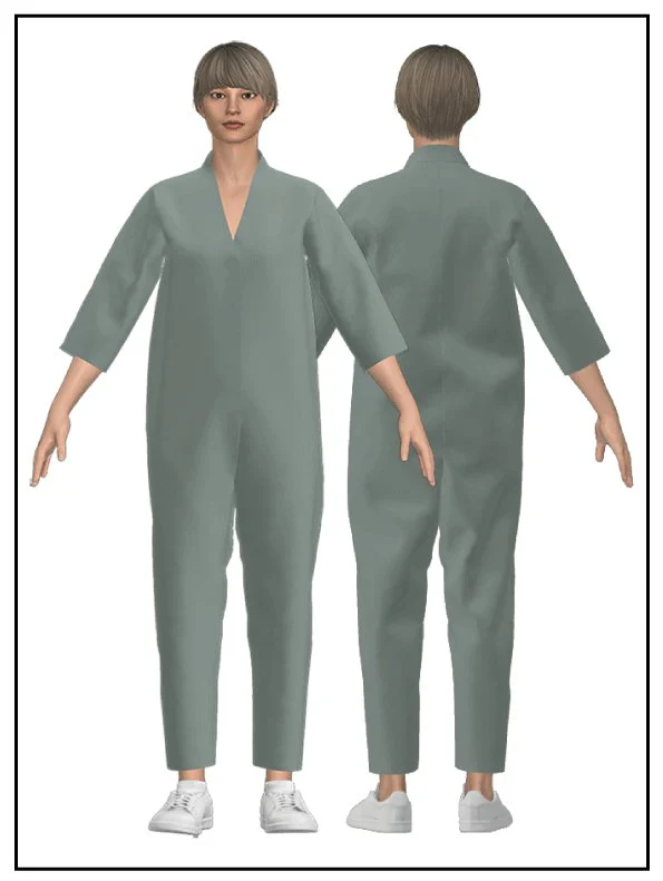 V-Neck Jumpsuit Pattern - The Assembly Line - Image 3