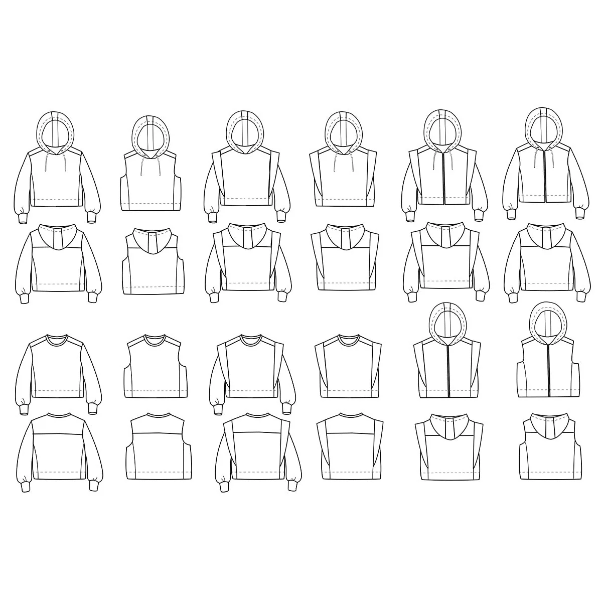 Vancouver Sweatshirt Mum Sewing Pattern - Ladies 34/52 - Ikatee - Image 21