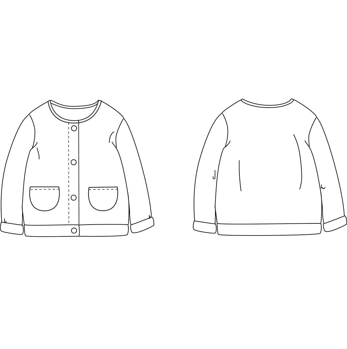 Vega Newborn Fleece Vest Sewing Pattern- Baby 1M/4Y - Ikatee - Image 8