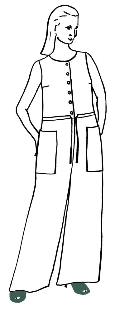 VERANDA Jumpsuit by Kaiser Rissanen PDF Sewing Pattern - TAUKO - Image 10