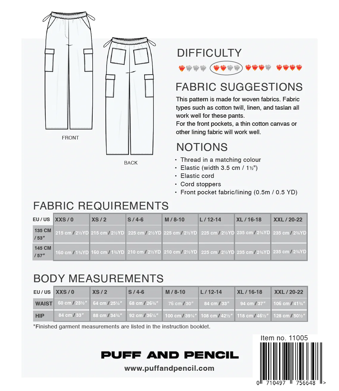 Versa Pants - Paper Sewing Pattern - Puff And Pencil - Image 5