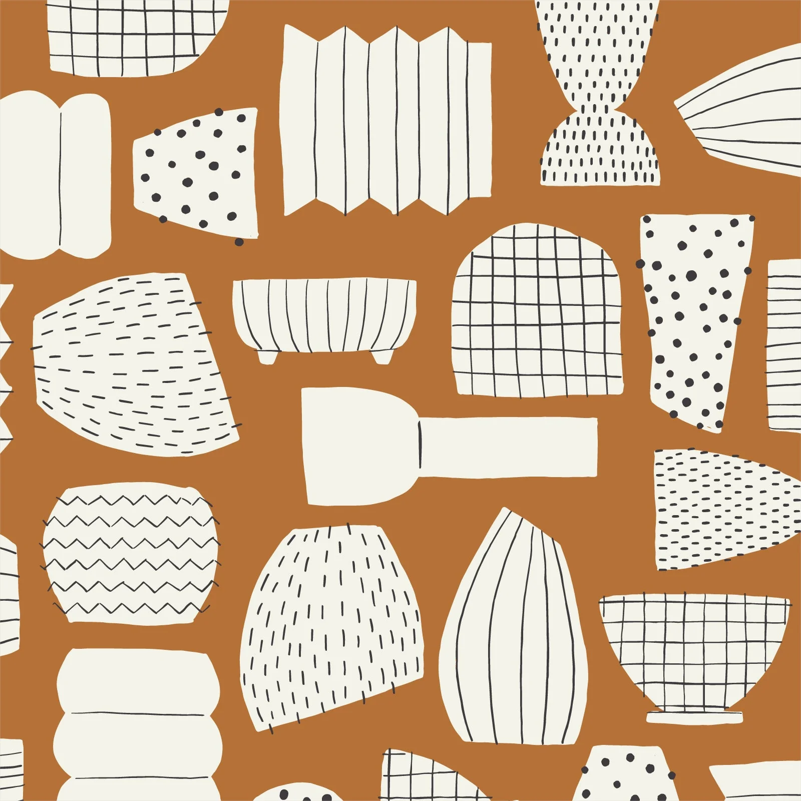 Vessels - Planted - Betsy Siber - Cloud 9 Fabrics - Poplin - Image 2