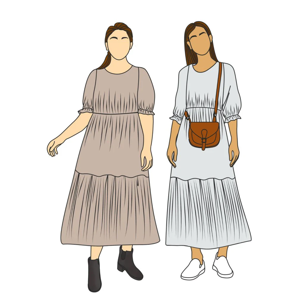 Vienne Dress Sewing Pattern - Size Me