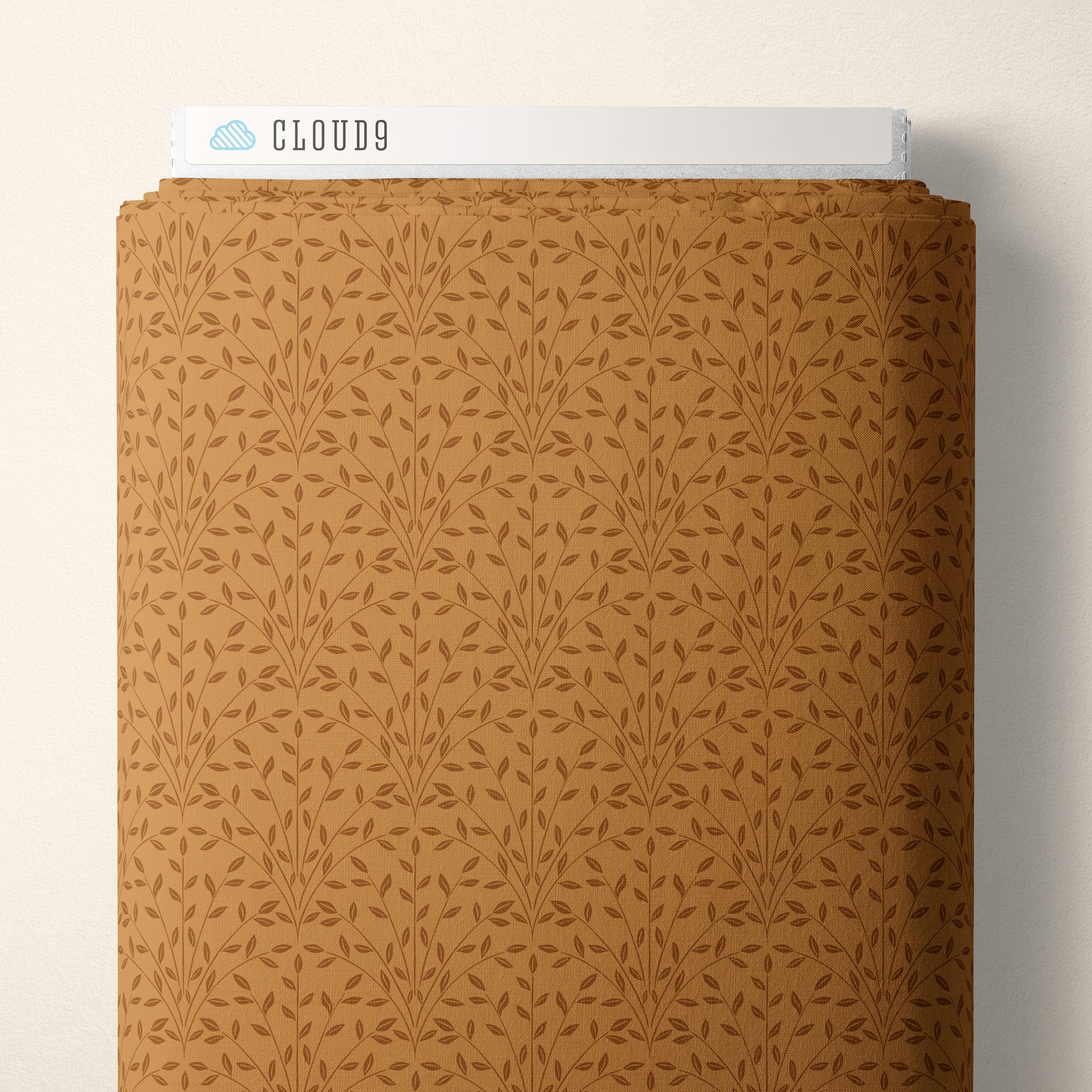 Vine - Mustard - Eventide - Jillian Anderson - Cloud 9 Fabrics - Poplin