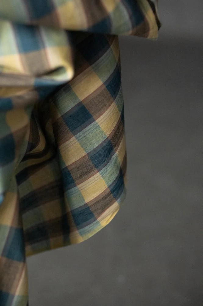 Walnut Grove Check Handwoven Indian Cotton - Merchant & Mills - Image 2
