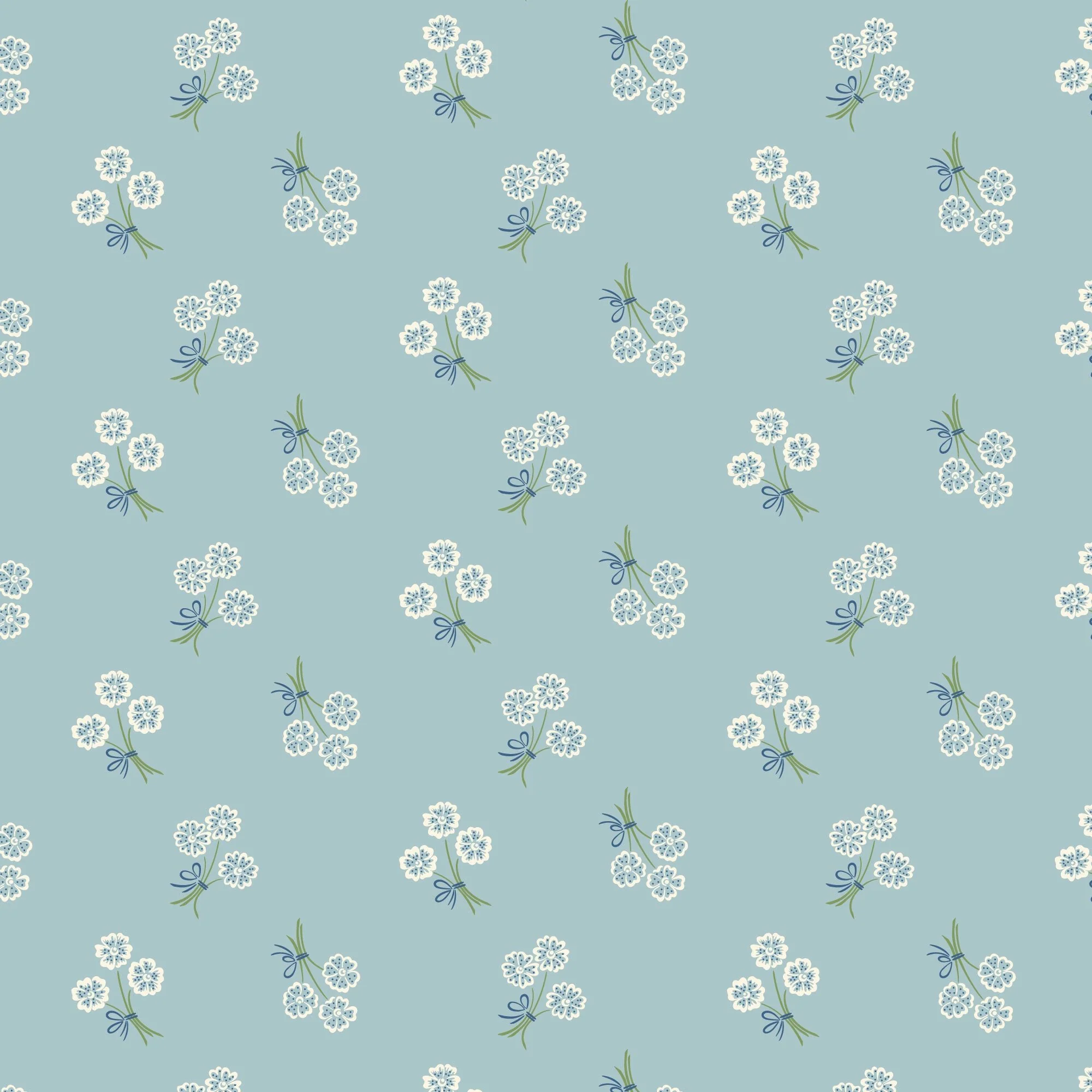 Whimsy Keepsake - Blue - Summer Garden - House Of Haricot - Cloud 9 Fabrics - Poplin - Image 3