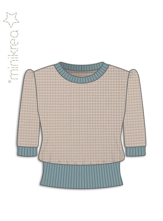 Womens Retro T-Shirt - Minikrea - Pattern - Image 3