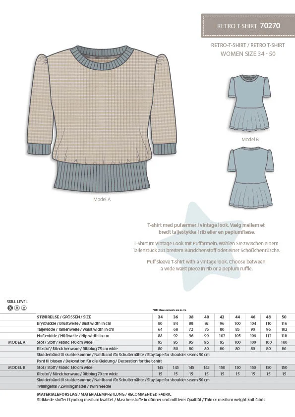 Womens Retro T-Shirt - Minikrea - Pattern - Image 4