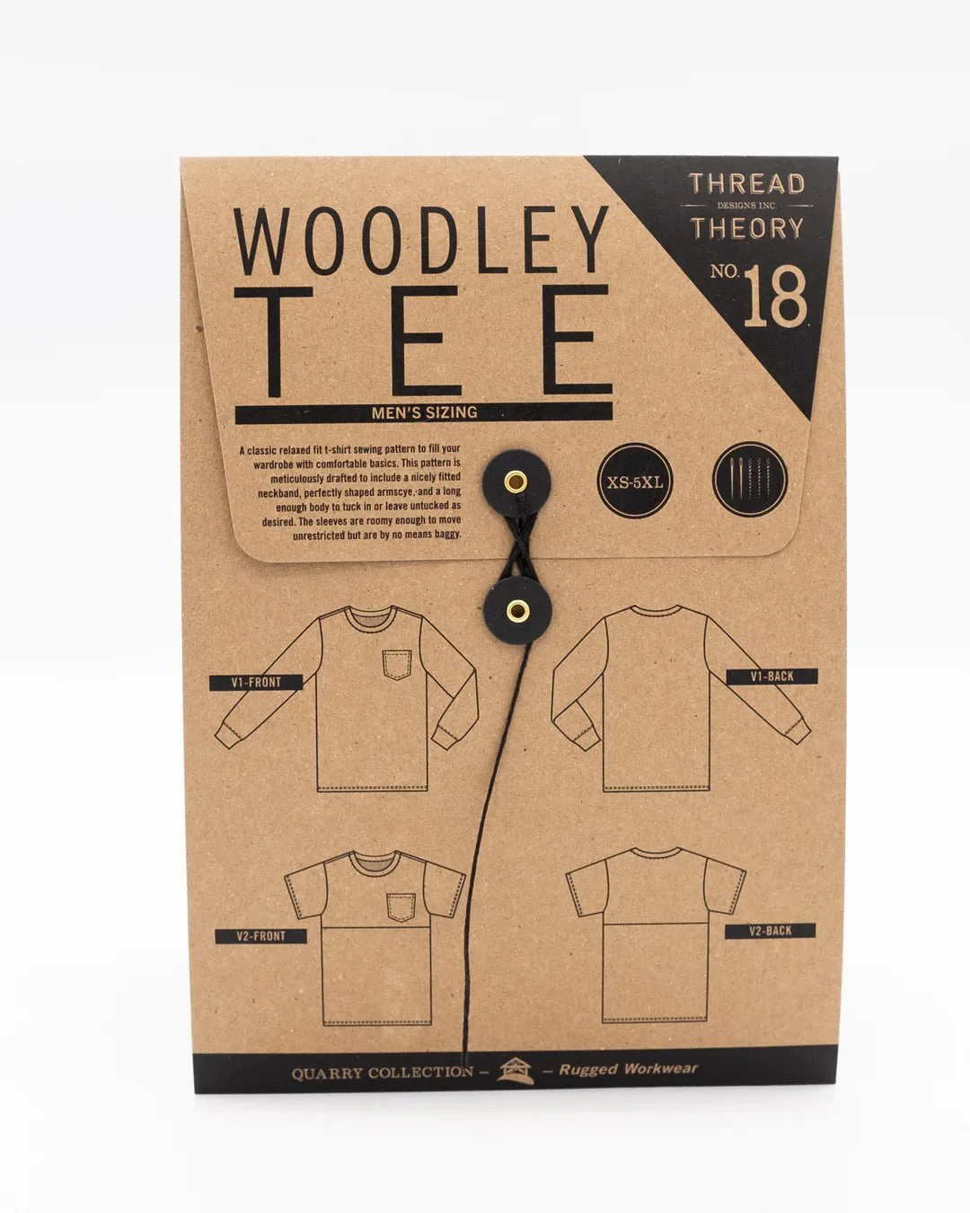 Woodley Tee MENS Pattern - Thread Theory - Image 8