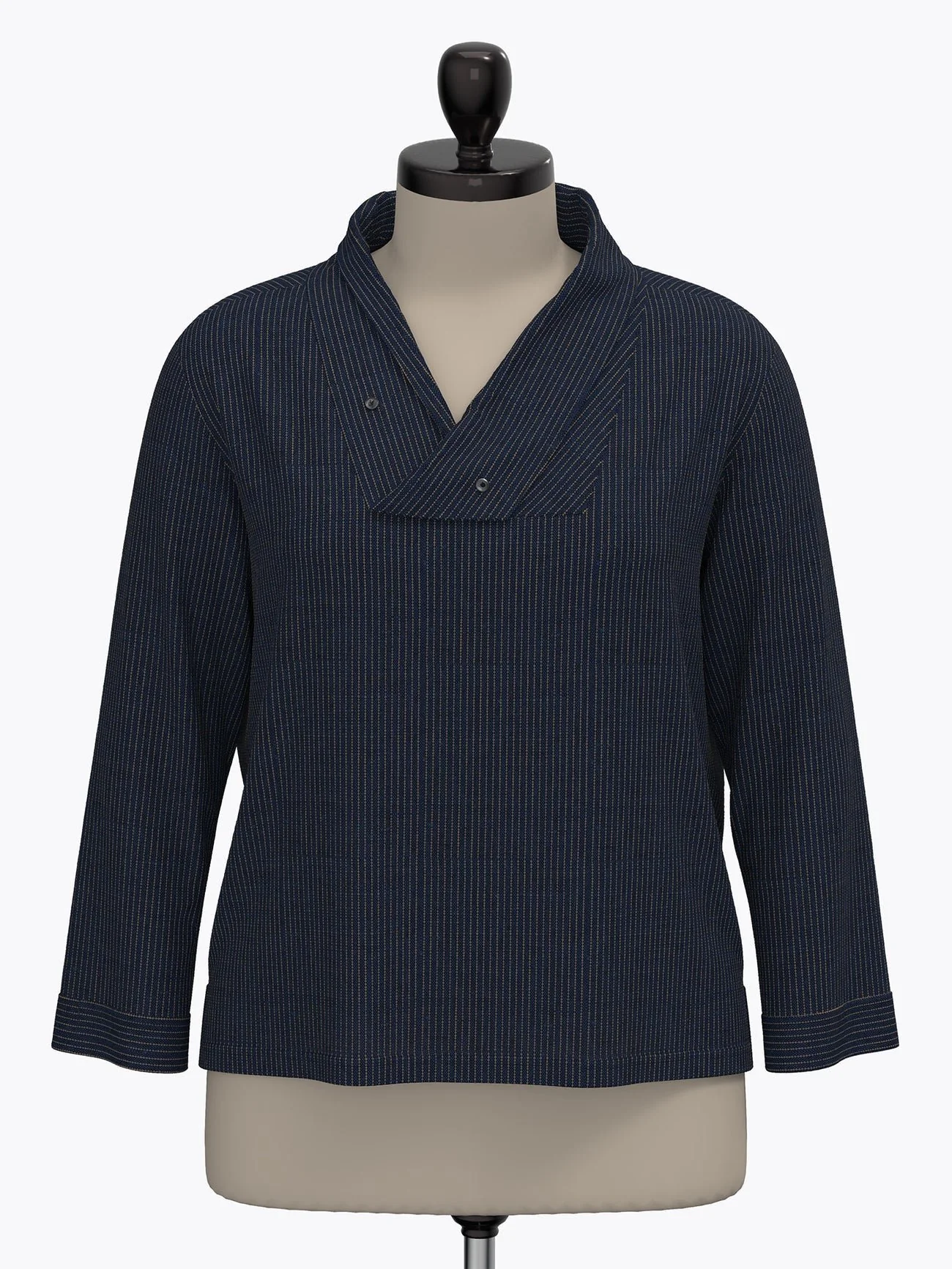 Wrap Collar Shirt Pattern - The Assembly Line - Image 3