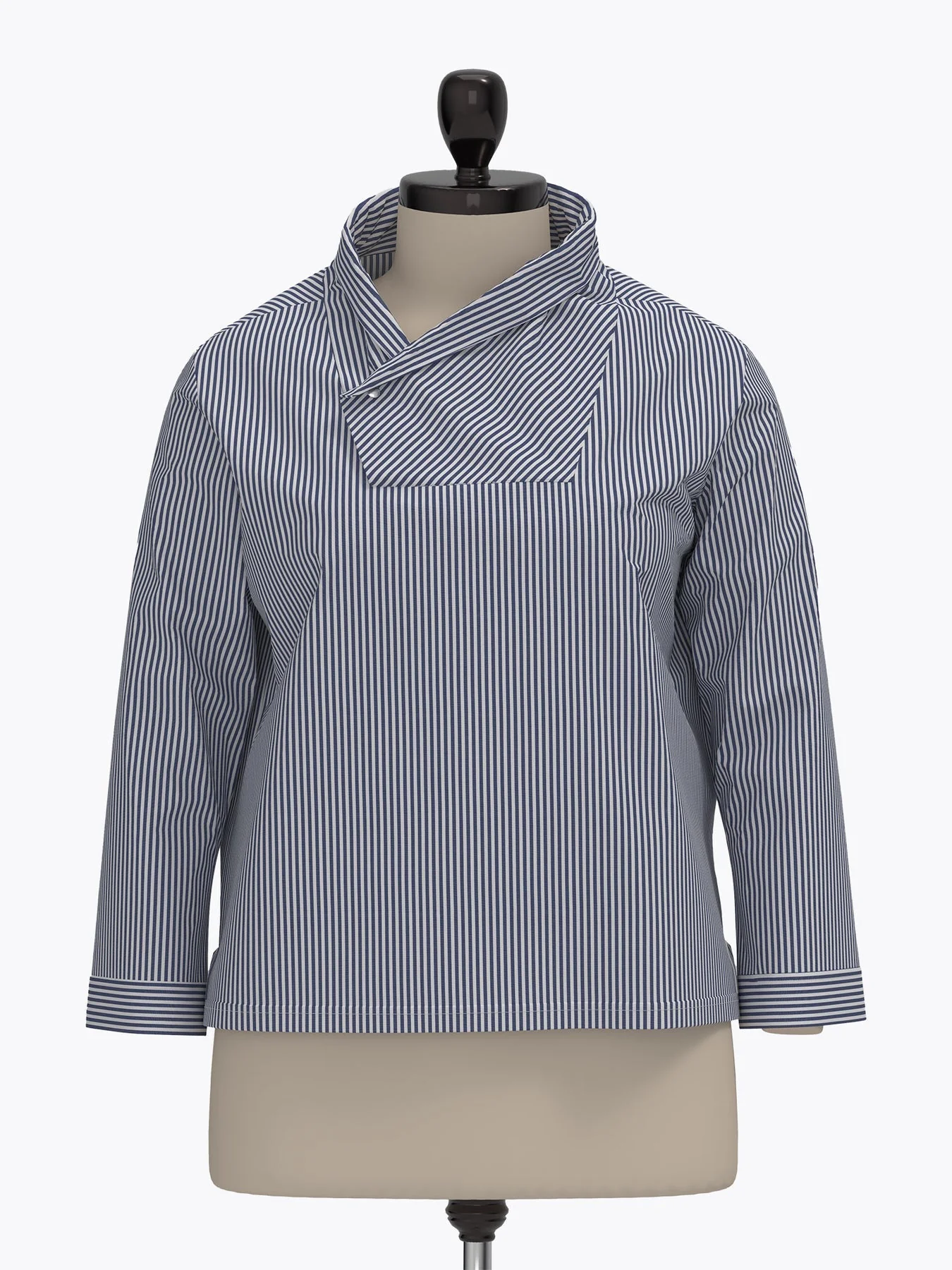 Wrap Collar Shirt Pattern - The Assembly Line - Image 5