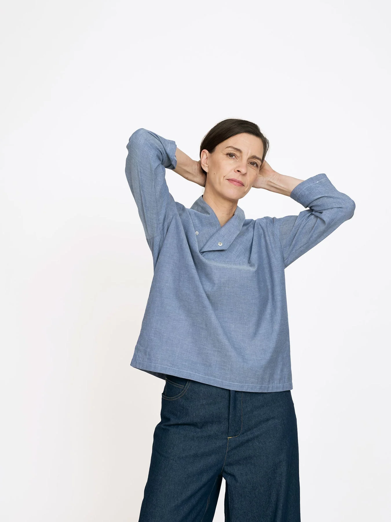Wrap Collar Shirt Pattern - The Assembly Line - Image 6