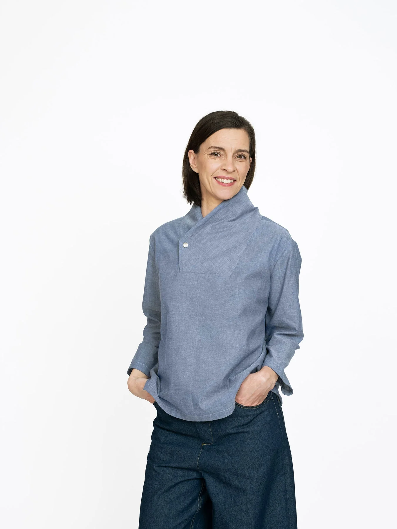 Wrap Collar Shirt Pattern - The Assembly Line - Image 7
