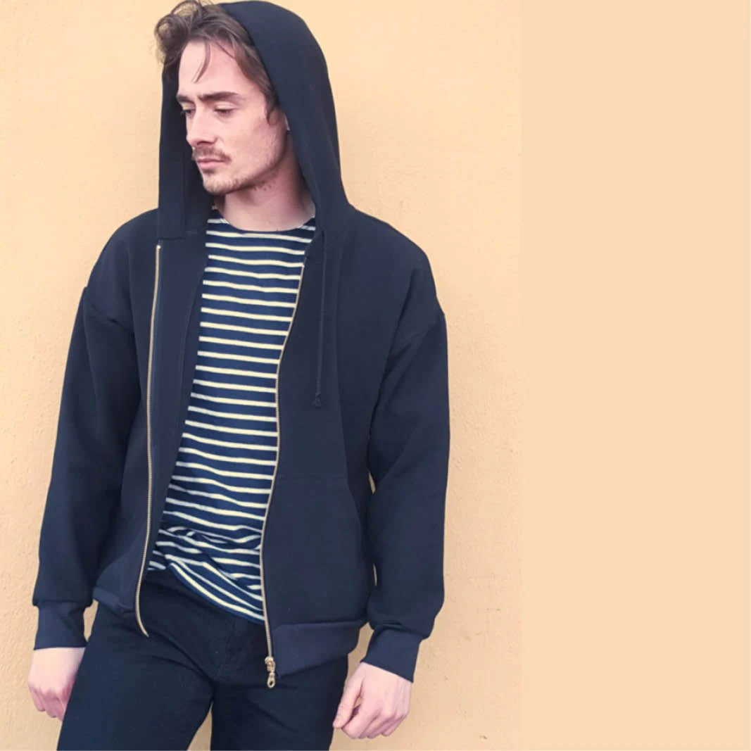 Ziggy Zipper Hoodie Mens Paper Pattern - Wardrobe by Me - Image 4